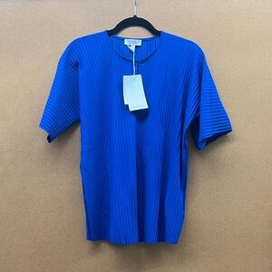 COS Men's Vibrant Blue Short Sleeve Tee